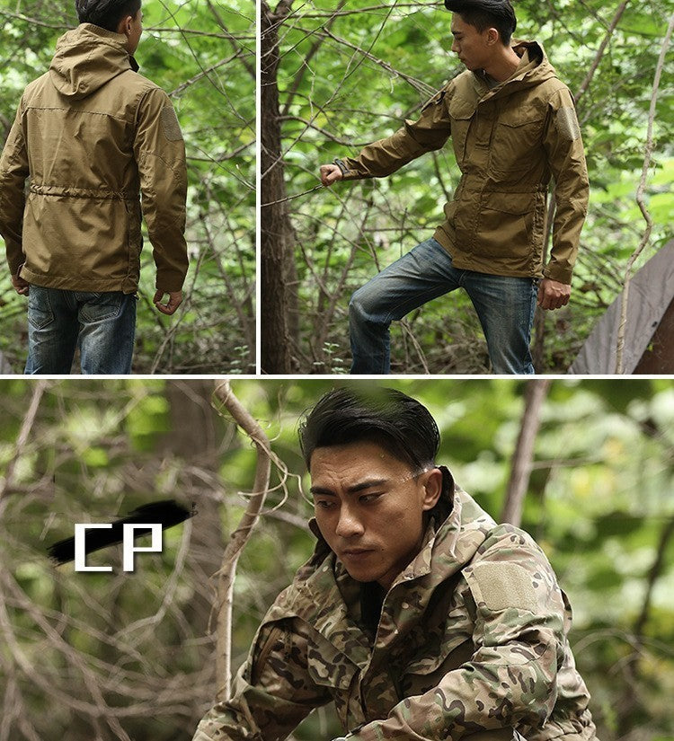 Men's Tactical Windbreaker Jacket for Outdoor Adventures